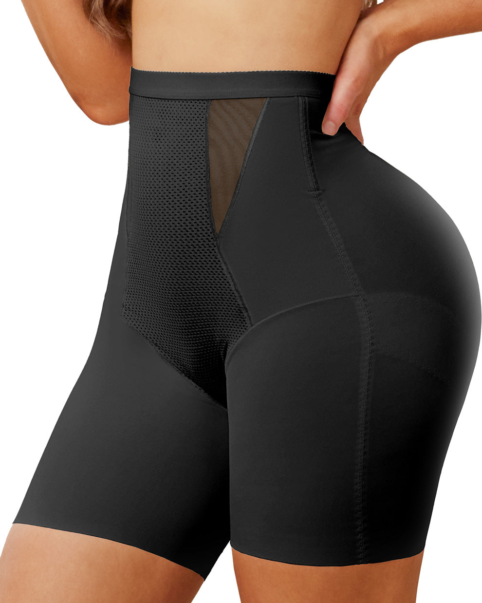 Mid-High Waist Shaping Shorts